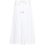 Jupes trapèze Pinko blanches en coton mélangé éco-responsable mi-longues Taille XS pour femme 