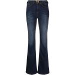 Jeans évasés Pinko Love bleu indigo en coton mélangé W25 L28 pour femme 