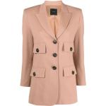 Manteaux en laine Pinko beiges en viscose à manches trois-quart Taille XS pour femme en promo 