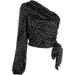 Blouses Pinko noires à pois à manches longues à manches longues Taille XS pour femme en promo 