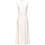 Robes chemisier Pinko blanches midi à manches courtes Taille XS pour femme 