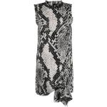 Robes en laine Pinko noires à effet serpent en cuir synthétique à clous à motif serpents sans manches à col rond Taille XL pour femme en promo 