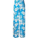 Pantalons taille haute Pinko bleus à fleurs Taille L 