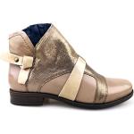 Low boots Pintodiblu beiges en cuir respirantes Pointure 37 look fashion pour femme 