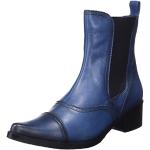 Boots Chelsea Pintodiblu bleu marine en cuir Pointure 38 look fashion pour femme 