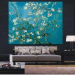 Van Gogh – peinture à l'huile sur toile avec amandier en fleurs, impressionniste, affiche d'art murale et image murale de fleur imprimée pour salon