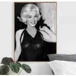 Marilyn Monroe – peinture murale sur toile, affiches et imprimés de Star de Film, café nordique, décoration de la maison pour salon