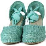 Sandales compensées Pitillos turquoise Pointure 37 look fashion pour femme 