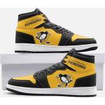 Pittsburgh Penguins Fan Unofficial Running Shoes, Baskets White Sole Unisex