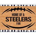 Pittsburgh Steelers Home Door Mat - Fibre De Coco, Cheveux Noix Paillasson Nfl, Cadeaux Pour Lui, Caverne D'homme
