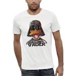 PIXEL EVOLUTION T-Shirt Parodie Duck Vader Homme - Taille XL - Blanc