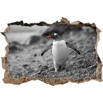 Autocollants Pixxprint blancs en vinyle à motif pingouins 