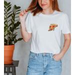 T-shirts à imprimés à motif pizza à capuche pour femme 