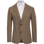 Blazers vintage marron en tweed à col roulé Taille L look fashion pour homme 