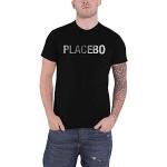 Placebo T Shirt Glitch Band Logo Nouveau Officiel Unisex Noir Size M
