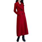 Manteaux en cachemire rouges en laine Taille M look fashion pour femme 