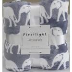 Couvertures en polyester à motif éléphants pour bébés lavable en machine pour bébé 