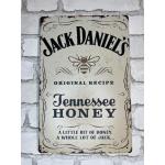 PLAK2L -Plaque Métal Vintage Décorative Jack Daniels LOGO - 30x20cm