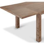 Tables de salle à manger design marron en bois extensibles en lot de 1 modernes 