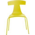 Plank Chaise de jardin unicolore Remo Plastic jaune soufre PxHxP 55x78x48cm