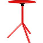 Plank Miura Side Table rouge / Ø60cm table pliante