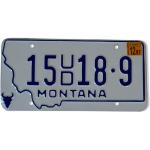 Plaque Ancienne D’immatriculation Américaine Usa Licence Plate Montana
