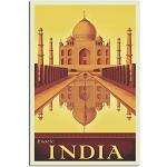 Décors muraux en étain à motif Taj Mahal rustiques 