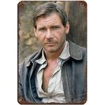 Plaque en métal vintage avec acteur Harrison Ford