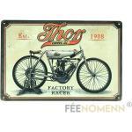 Plaque Métal Déco Vintage - Vélomoteur Thor - Motorcycle Racer 1908 (20x30cm)