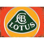 Plaque murale décorative vintage en métal motif voiture Lotus 20,3 x 30,5 cm