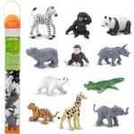 Figurines Plastoy à motif animaux de zoo 