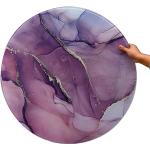 Plateaux de table violets en verre modernes 