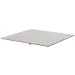 Plateaux de table gris clair en métal 