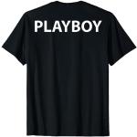T-shirts noirs Playboy Taille S classiques pour homme 