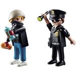 Figurines Playmobil à motif ville de police en promo 