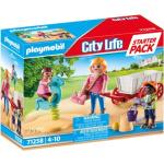 Playmobil - 71258 - Dollhouse La Maison Traditionnelle - Starter Pack - Nourrice Avec Enfants Bleu