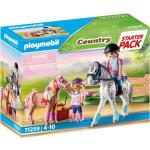 Playmobil - 71259 - Country - Starter Pack - Cavaliers Et Chevaux Bleu