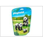 Jouet Playmobil collection Le Zoo - Couple de Pandas et leur bébé (n° 6652)