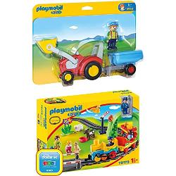 Playmobil - Fermier avec Tracteur et Remorque - 69