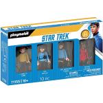 Playmobil 71155 Equipe Star Trek - avec Les Personnages de l'équipage du célèbre Vaisseau Entreprise : Le Capitaine Kirk, Spock, Uhura et McCoy - Héros Issu de Film Mythique - Dès 10 Ans