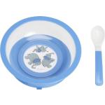 Playshoes Bowl and Spoon Set with Suction Base (Blue)
