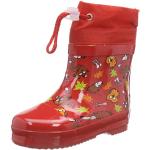 Playshoes Bottes En Caoutchouc Doublées Hautes Bottes de pluie Mixte Enfant, Animaux De La Forêt Rouge, 22 EU