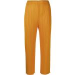 Pleats Please Issey Miyake pantalon court à design plissé - Orange