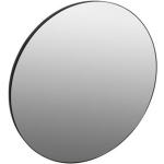 Miroirs muraux Plieger noirs avec cadre diamètre 100 cm 