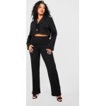 Pantalons de costume de soirée Boohoo noirs Taille XL plus size look fashion pour femme 