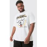 T-shirts boohooMAN blancs Mickey Mouse Club Mickey Mouse Taille XXL pour homme 