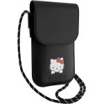 Coques & housses noires tressées en cuir synthétique de portable Hello Kitty 