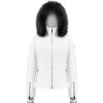 Vestes de ski Poivre Blanc blanches imperméables respirantes Taille XL look fashion pour femme en promo 