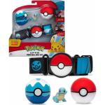 Pokémon - Ceinture Clip 'N' Go - 1 ceinture, 1 Poké Ball, 1 Scuba Ball et 1 figurine 5 cm Carapuce (Squirtle) - accessoire pour se déguiser en Dresseur Pokémon