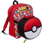 Sacs à dos de voyage rouges à logo en caoutchouc Pokemon Pokeball pour garçon 
